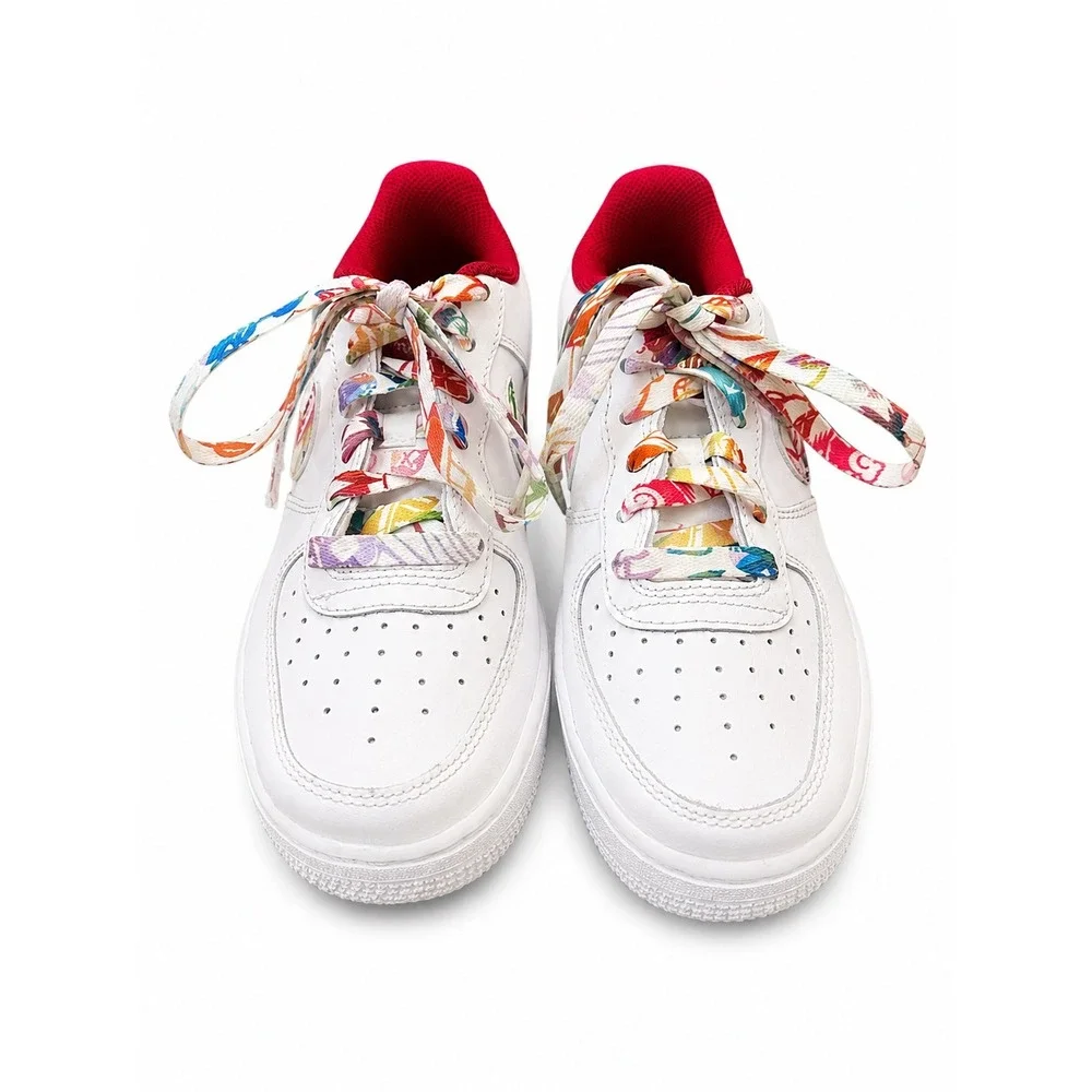 Nike Air Force 1 Chinese New Year 2020 GS White Multicolor Shoes 3.5Y Boys